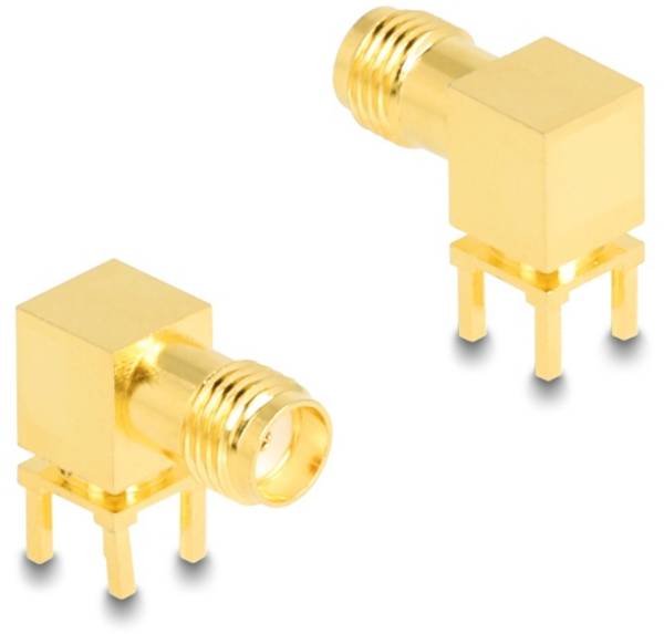 Delock 90198 90198 SMA adaptér SMA zásuvka - SMA zásuvka 1 ks