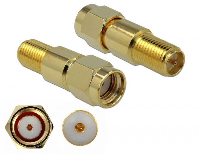 Delock 89993 89993 HF adaptér Zástrčka RPSMA - Zásuvka RPSMA 1 ks Piece-1