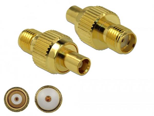 Delock 89988 89988 SMA adaptér SMA zásuvka - MCX zásuvka 1 ks Piece