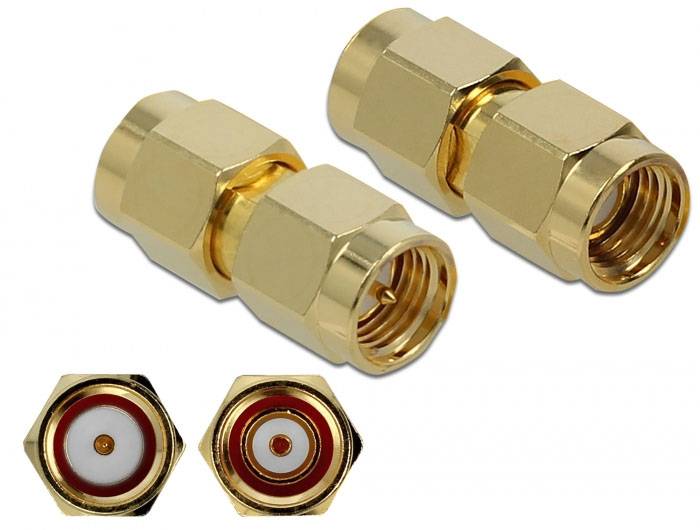 Delock 89971 89971 HF adaptér Zástrčka RPSMA - SMA zástrčka 1 ks Piece-1