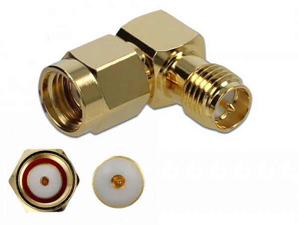 Delock 89956 89956 HF adaptér Zástrčka RPSMA - Zásuvka RPSMA 0.02 m 1 ks