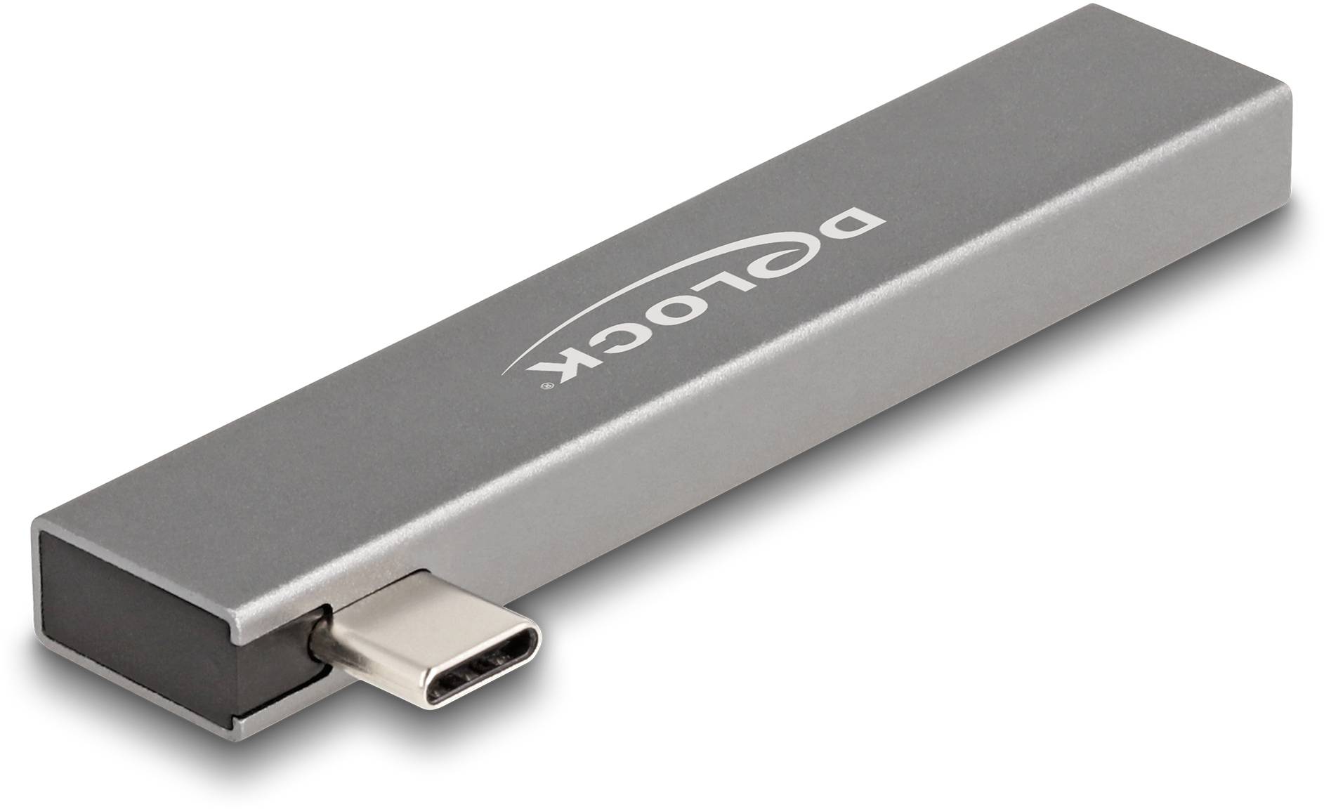 Delock 64274 USB Hub 3 porty USB-A USB 3.2 Gen2 10 GBit/s s konektorem USB C šedá 64274-2