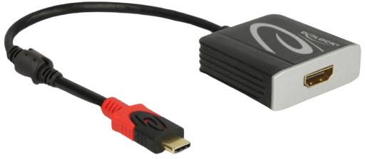 Adaptérový kabel s černou a červenou zástrčkou propojuje modul HDMI výstupu s konektorem Mini-DisplayPort.