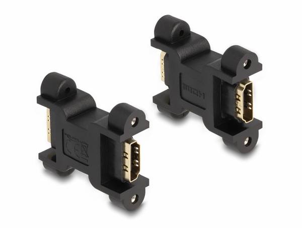 Delock 66068 HDMI adaptér [1x HDMI zásuvka - 1x HDMI zásuvka] černá