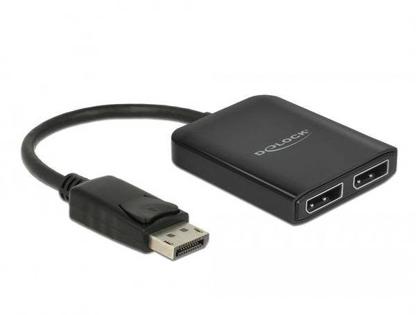 Delock 87768  DisplayPort rozbočovač   černá