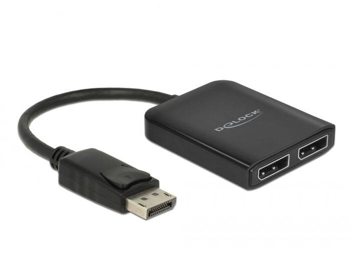 Delock 87768 DisplayPort rozbočovač černá-1