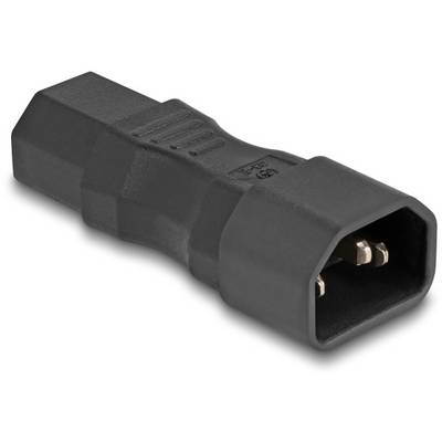 Delock 80467 síťový adaptér IEC C13 zásuvka 10 A - zástrčka C14 černá 0 mm 1 ks Bag-0