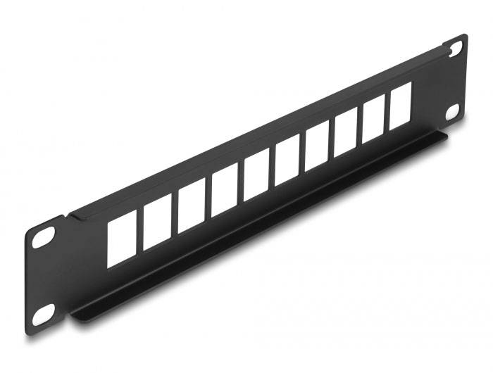 Delock 66676 patch panel 254 mm (10") 1 U černá neosazený-2