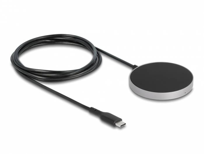 Delock bezdrátová indukční nabíječka 15 W 66467 66467 Výstup 1x USB-C® černá-2