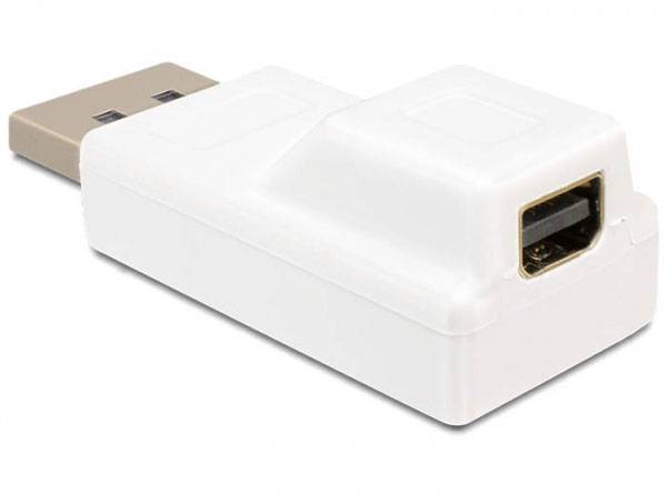 Bílý USB adaptér s USB-A zástrčkou a USB Micro zdířkou, používaný pro propojení různých typů USB zařízení.