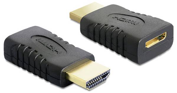 Delock 65262 HDMI adaptér [1x HDMI zástrčka - 1x mini HDMI zásuvka] vícebarevná Pozlacený