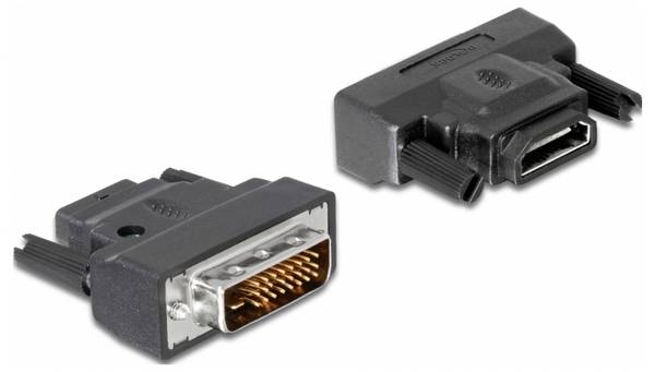 Delock 65024 DVI / HDMI adaptér [1x DVI zástrčka 24+1pólová - 1x HDMI zásuvka] vícebarevná  0 mm