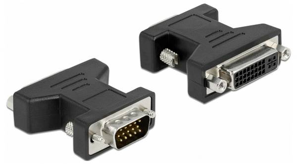 Delock 65017 DVI / VGA adaptér [1x DVI zásuvka 24+5pólová - 1x VGA zástrčka] vícebarevná  0 mm