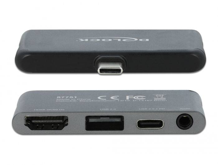 Delock 87751 dokovací stanice pro iPhone Apple šedá-3