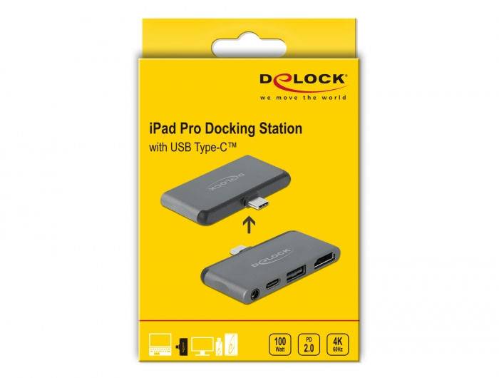 Delock 87751 dokovací stanice pro iPhone Apple šedá-4