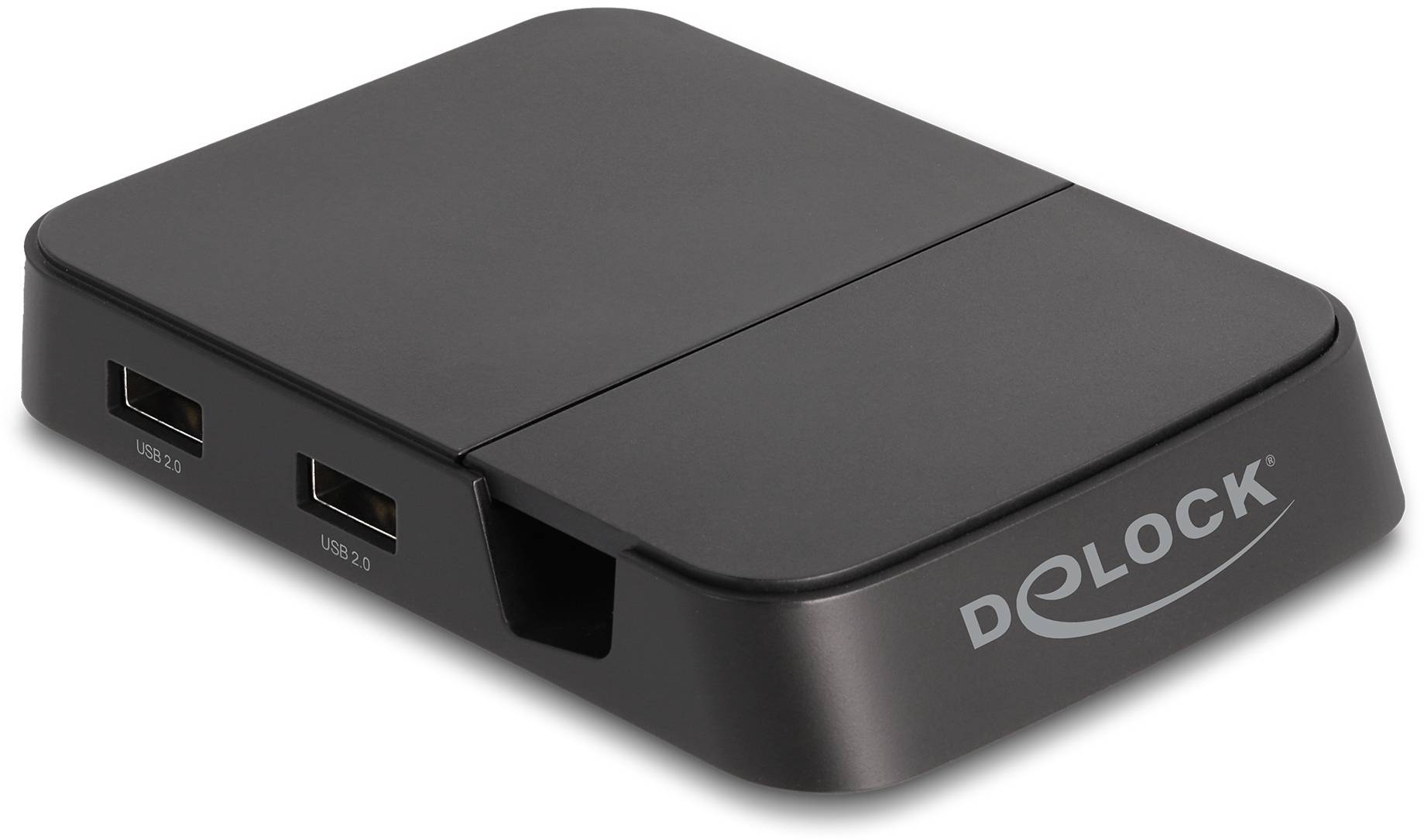 Delock 88018 USB-C®, USB 2.0, HDMI™ stojanová nabíječka na mobil černá Vhodné pro mobil: Smartphones mit USB-C Anschluss-1