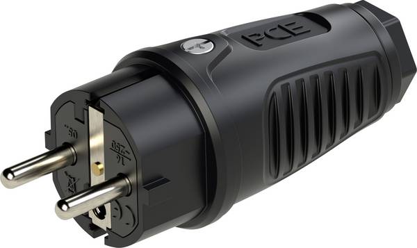 PC Electric 0522-ss zástrčka plnogumové    černá IP54