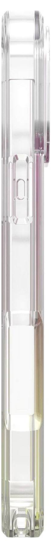 Průhledný plastový kontejner s několika přihrádkami, vhodný pro uchovávání drobných předmětů, jako jsou psací potřeby nebo kosmetika.