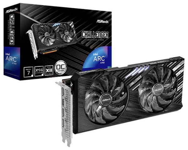 ASRock grafická karta Intel Arc™ Graphics A750 Arc A750  8 GB  PCIe x16  DisplayPort
