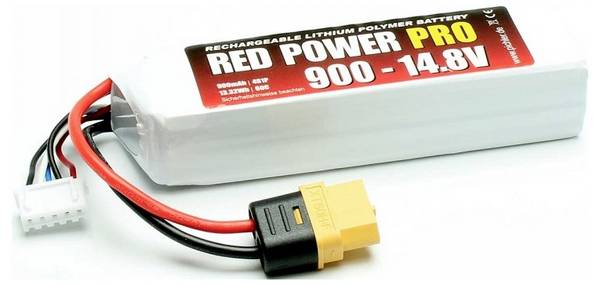 Red Power 19122 akupack Li-Pol (modelářství), 14.8 V, 900 mAh, články 4, 60 C, Softcase, XT60