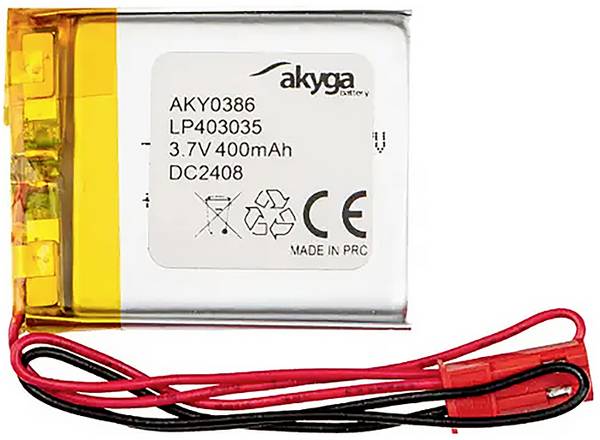 Akyga LP403035 Akupack  x Speciální akumulátor  Li-Pol 3.7 V 400 mAh