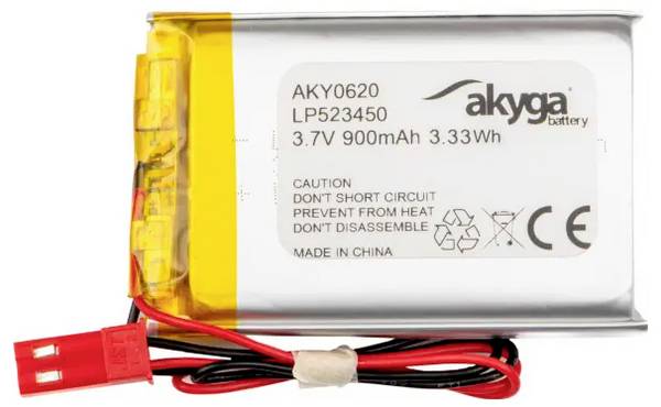Akyga LP523450 Akupack  x Speciální akumulátor  Li-Pol 3.7 V 900 mAh