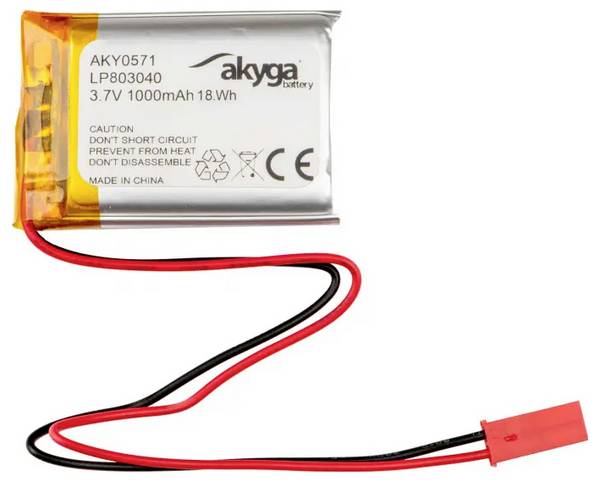 Akyga LP803040 Akupack  x Speciální akumulátor  Li-Pol 3.7 V 1000 mAh
