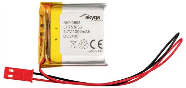 Akyga LP753636 Akupack  x Speciální akumulátor  Li-Pol 3.7 V 1000 mAh