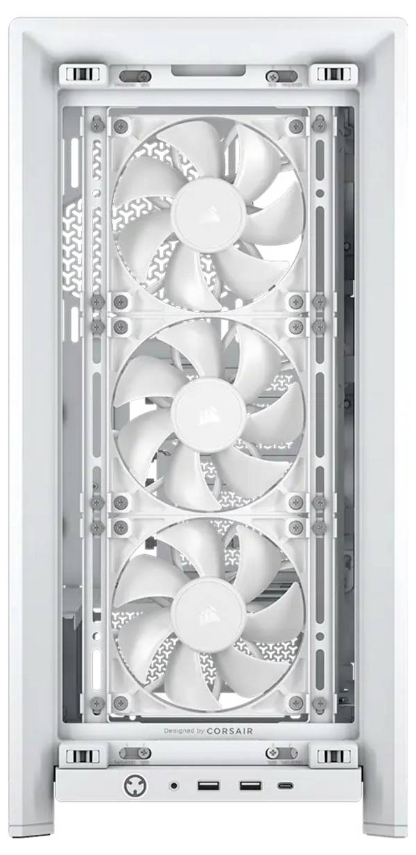 Corsair CC-9011313-WW midi tower PC skříň  bílá boční okno, prachový filtr