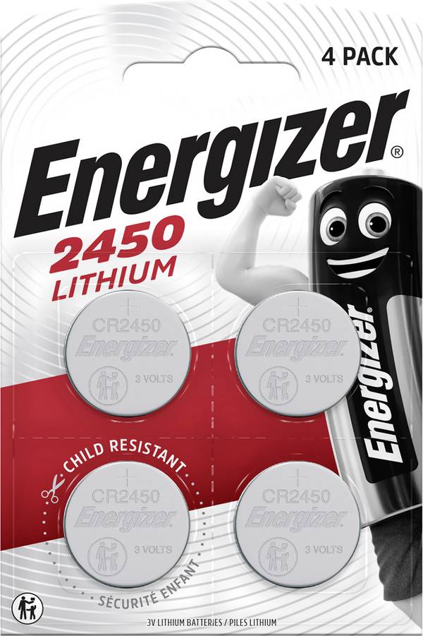 Energizer knoflíkový článek CR 2450 3 V 4 ks 620 mAh lithiová