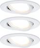 Paulmann 41306 Nova vestavné svítidlo, LED, LED, 18 W, bílá, sada 3 ks