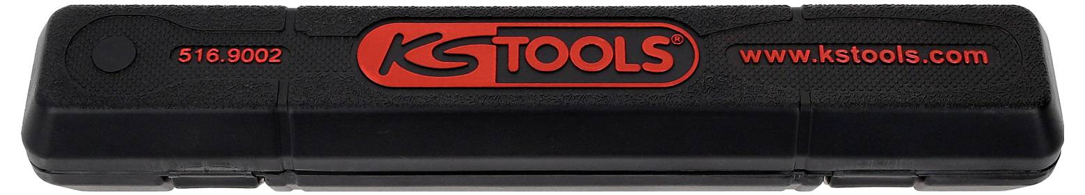 Černý kufřík KS Tools s červeným logem a nápisem 'www.kstools.com' a číslem '516.9002' v rozích.