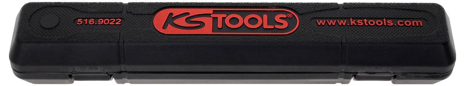 Černý kufřík na nářadí s červeným logem 'KS Tools' a webovou stránkou www.kstools.com na přední straně.
