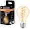 LED žárovka 'Osram Vintage 1906' vedle svého obalu. Žárovka má 6W, 806 lumenů, patici E27, je stmívatelná.