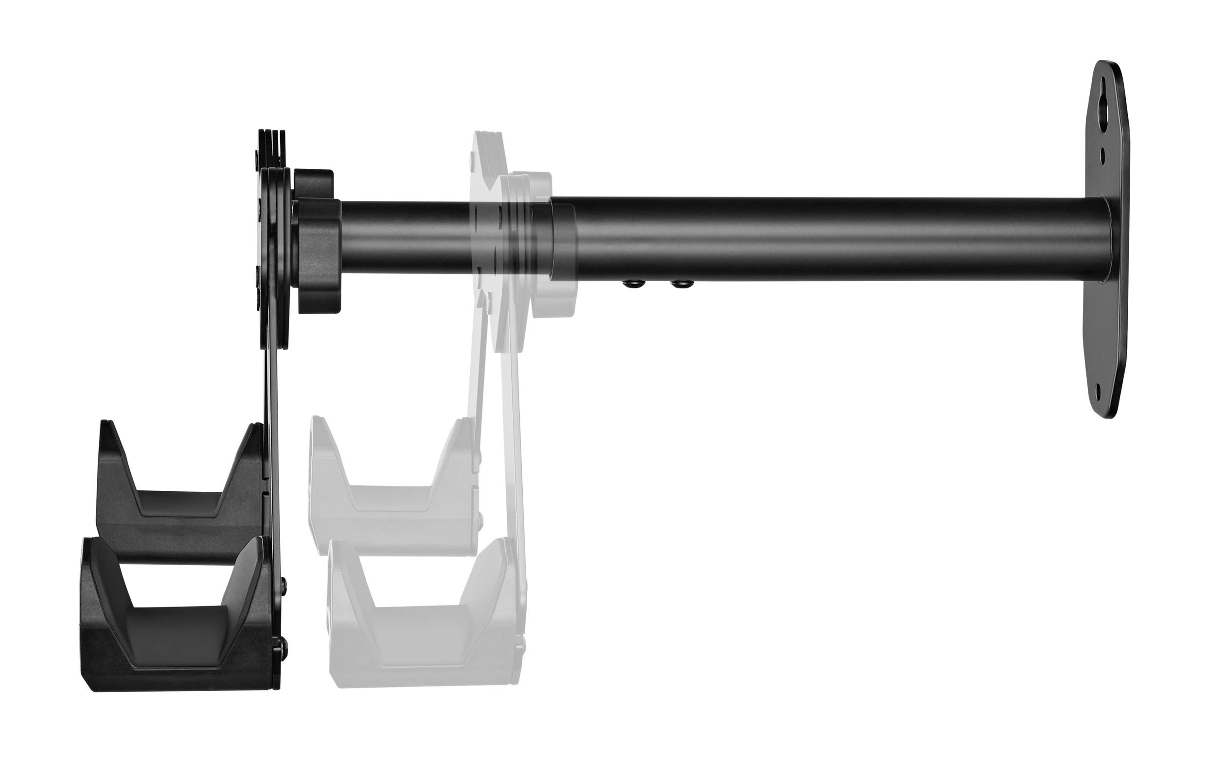Elevar LBM-05 nástěnný držák na jízdní kolo Počet parkovacích míst=1 ocel, PVC, silikon matná černá-6