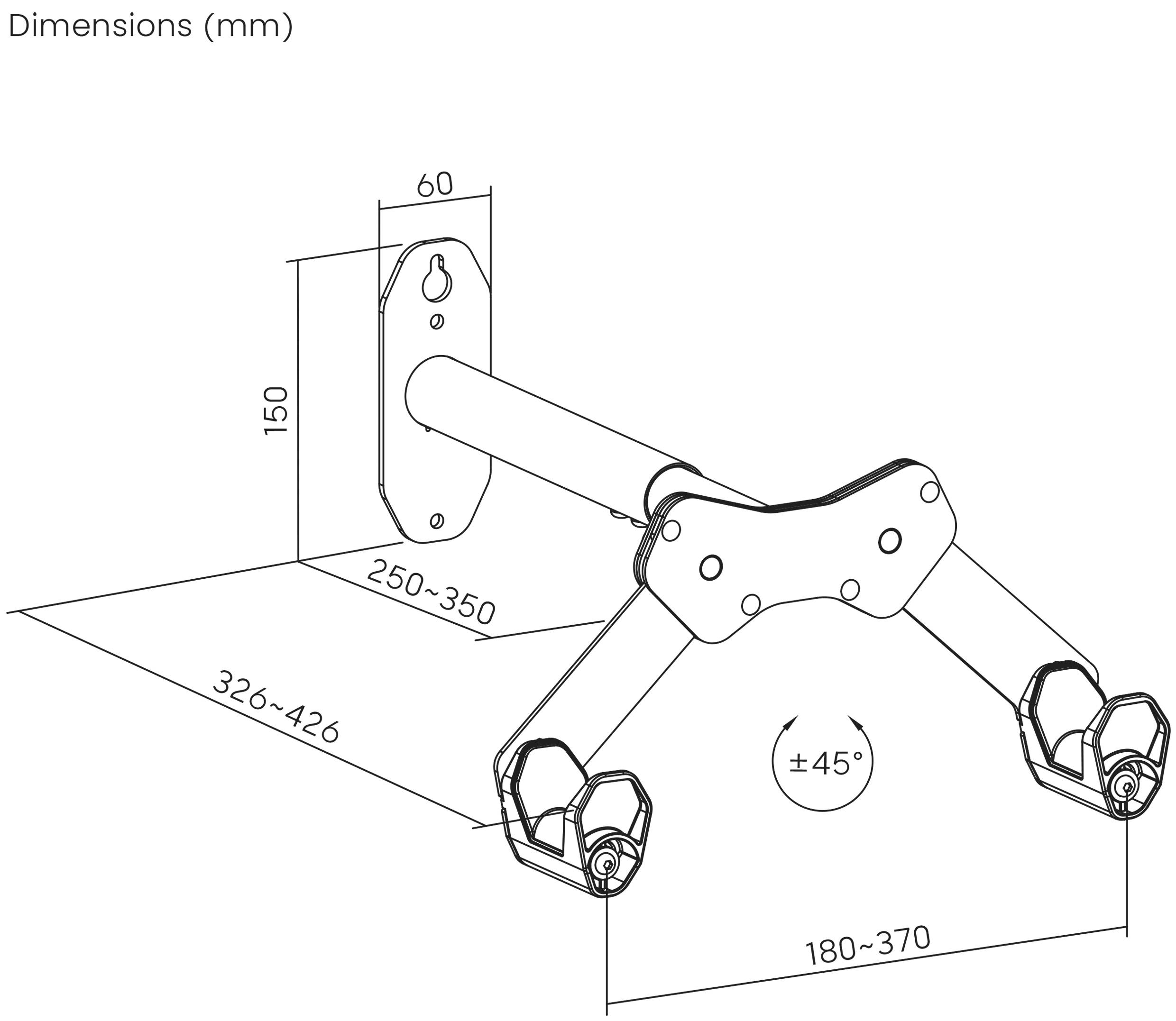 Elevar LBM-05 nástěnný držák na jízdní kolo Počet parkovacích míst=1 ocel, PVC, silikon matná černá-10