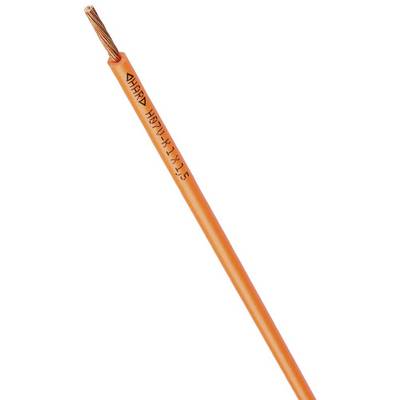 Elektrický kabel s oranžovou izolací, který odhaluje měděné jádro na jednom konci a má na plášti označení 'N07V-K 1x2,5'.