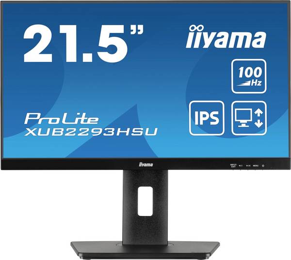 Iiyama ProLite XUB2293HSU-B7 LED monitor 54.6 cm (21.5 palec)1920 x 1080 Pixel, 16:9, 1 ms, IPS LED