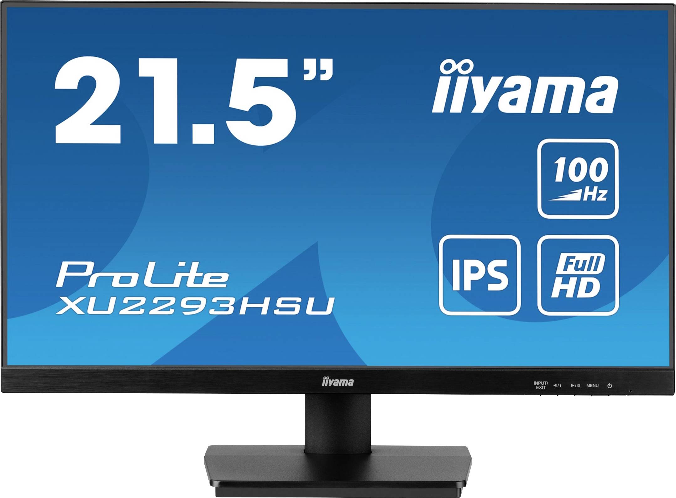 21,5palcový monitor od iiyama, model ProLite XU2293HSU, s IPS displejem, Full HD rozlišením a obnovovací frekvencí 100 Hz.