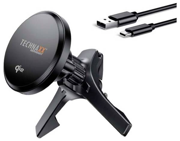 Technaxx bezdrátová indukční nabíječka 15 W TX-323 5260  Výstup Qi standard černá