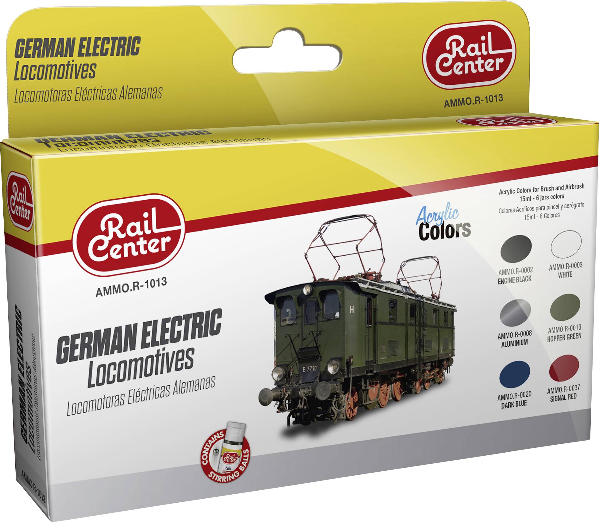 Rail Center AMMO.R-1013 barva pro modelovou železnici 6 ks