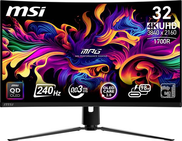 MSI 9S6-3DD64T-005 herní monitor 80 cm (31.5 palec)3840 x 2160 Pixel, 16:9, 0.05 ms, OLED
