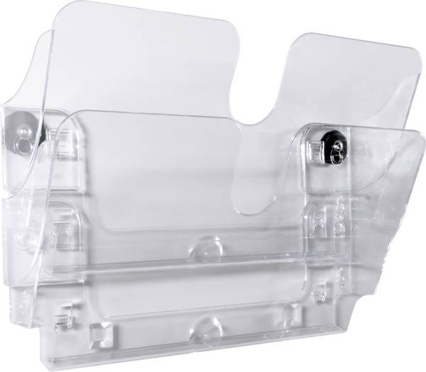 Durable Flexiplus 1709022060 drřák letáků na zeď černá  Počet přihrádek 2 1 ks
