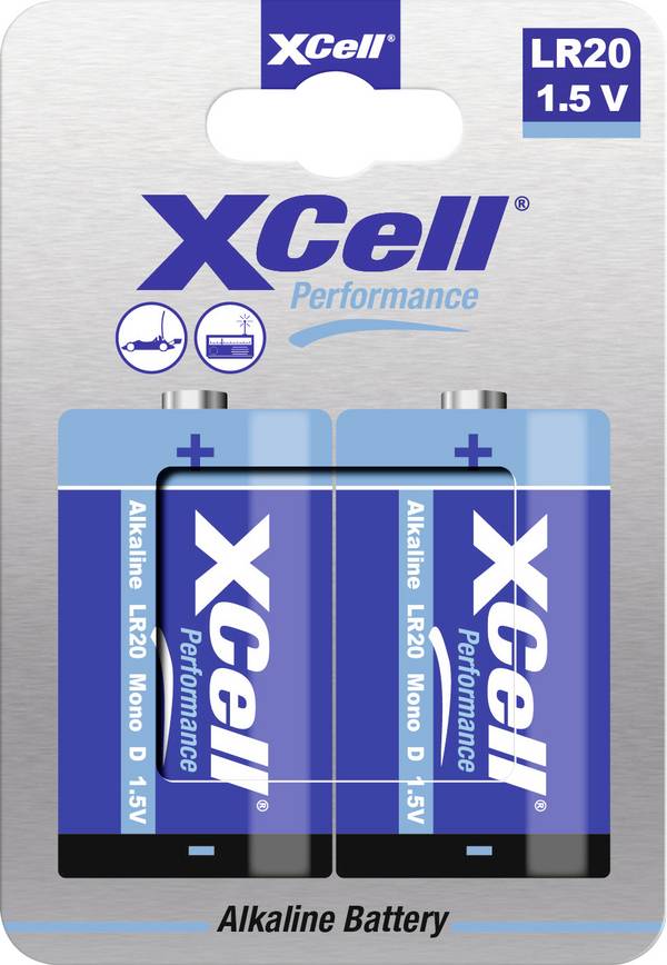 XCell LR20HP baterie velké mono D alkalicko-manganová  1.5 V 2 ks