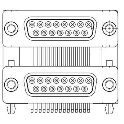 Molex 173114-0106 zástrčka D-SUB 90 ° Pólů: 9 D-Sub zásuvková lišta 1 ks Bulk-0