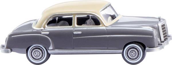 Wiking 014002 H0 model osobního automobilu Mercedes Benz 220, barva: šedá/béžová