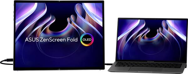Asus ZenScreen Fold MQ17QH LCD monitor 43.9 cm (17.3 palec)2560 x 1920 Pixel, 4:3, 0.2 ms, OLED