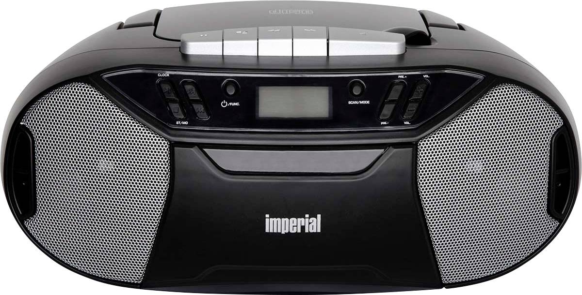 Imperial PBB Boombox mit CD-Player Kassettenspieler 22-325-00 rádio s CD, FM, AUX, FM, kazeta, CD, černá-0