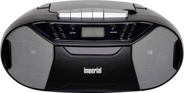 Imperial PBB Boombox mit CD-Player Kassettenspieler 22-325-00 rádio s CD, FM, AUX, FM, kazeta, CD, černá