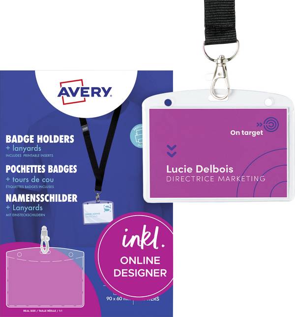 Avery-Zweckform 4825 štítek se jménem  (š x v) 90 mm x 60 mm   10 ks